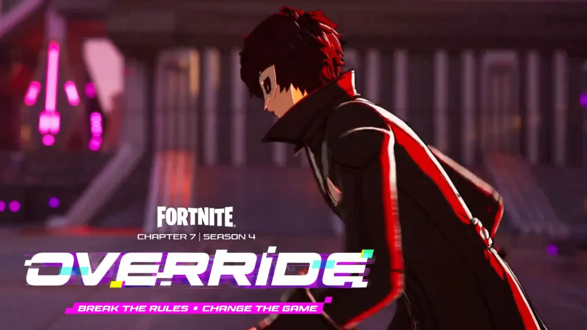 Fortnite celebra crossover con Persona 5: Joker Skin llega al Capítulo 7, Temporada 4