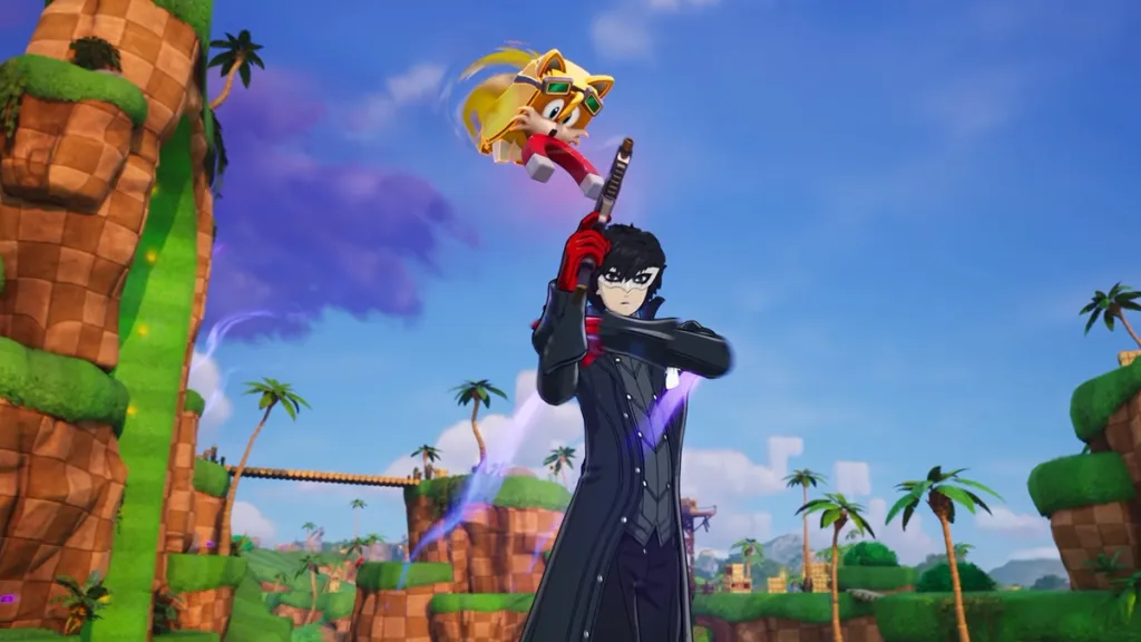Joker de Persona usando el sprite Tails en Fortnite