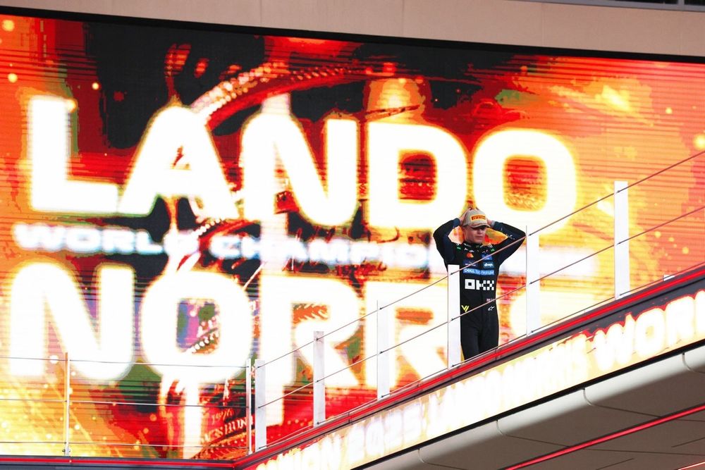 Lando Norris campeón mundial 2025.