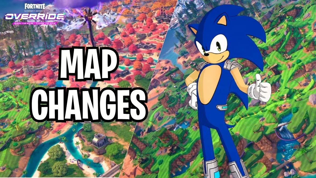 Fortnite Chapter 7 Season 4 map Changes