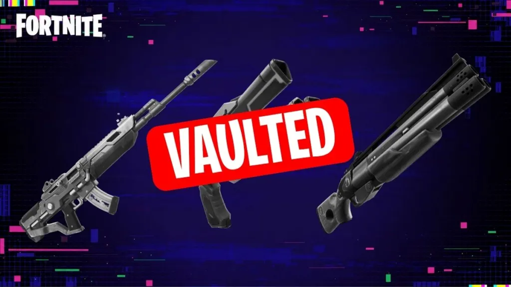 Vaulted Fortnite Chapter 7 Season 4 Weapons