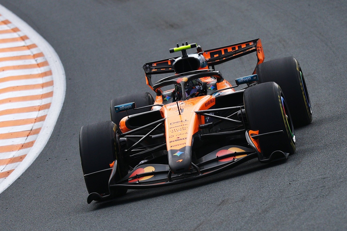 Norris supera a Russell y conquista la pole en Zandvoort.