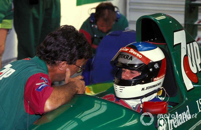 Michael Schumacher con Eddie Jordan