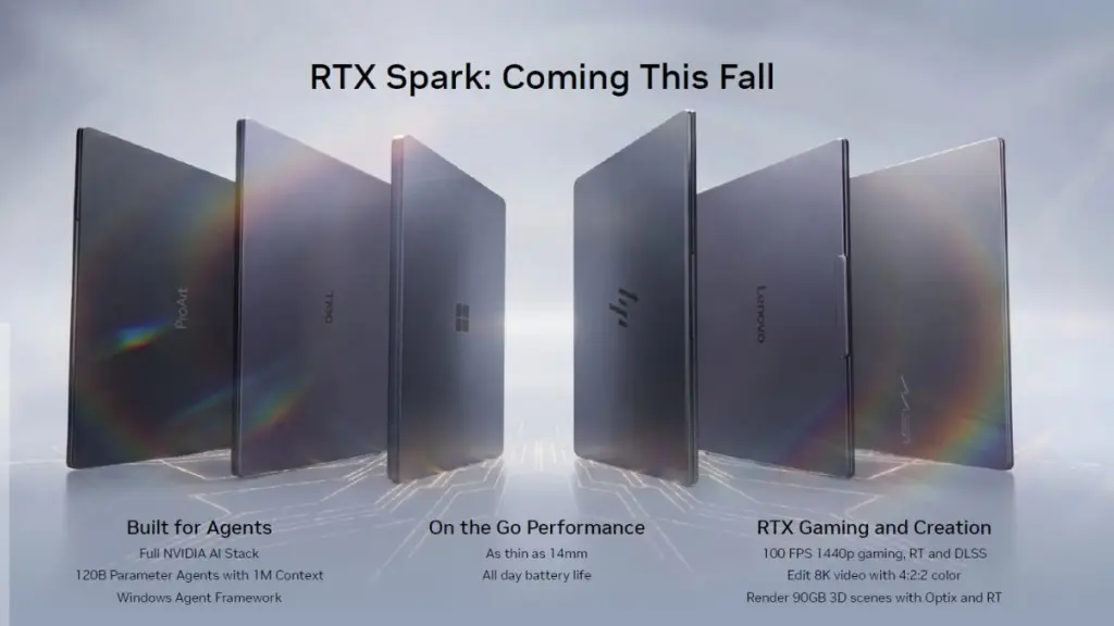 Portátiles con NVIDIA RTX Spark