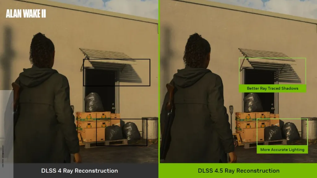 Alan Wake II con DLSS 4.5 Ray Reconstruction