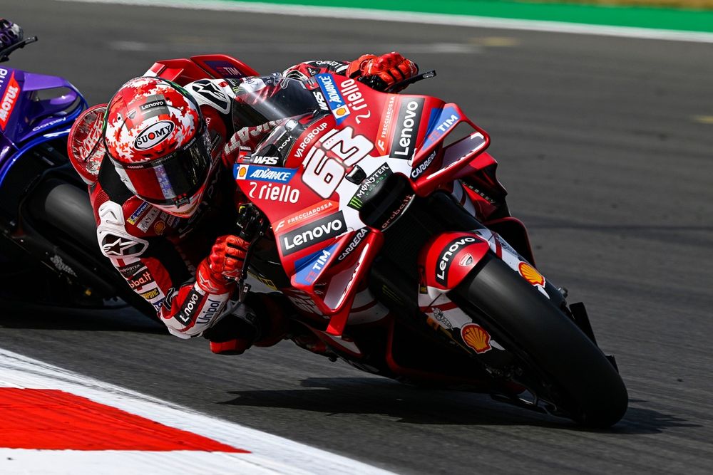Francesco Bagnaia durante el Gran Premio de Silverstone