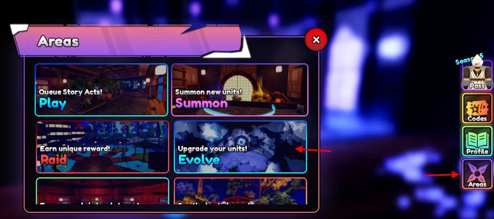 Evolve en Anime Final Strike