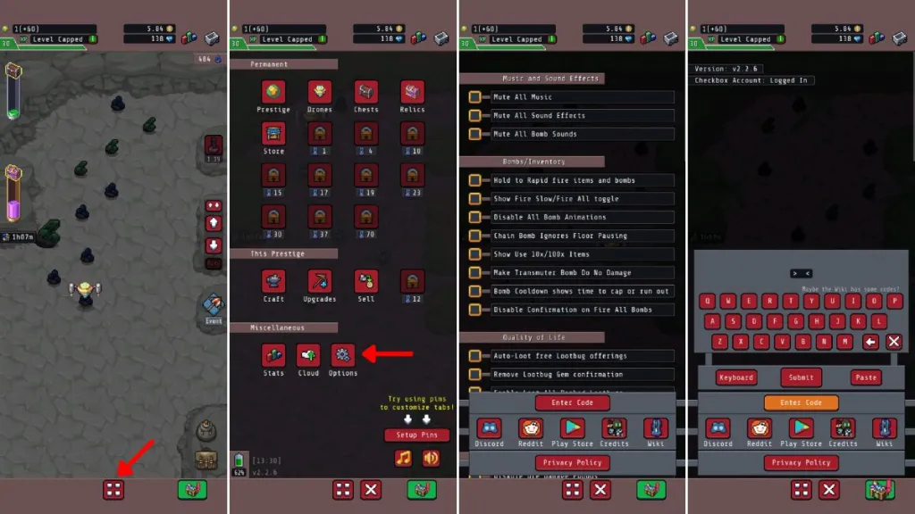 Canje de códigos en Idle Obelisk Miner