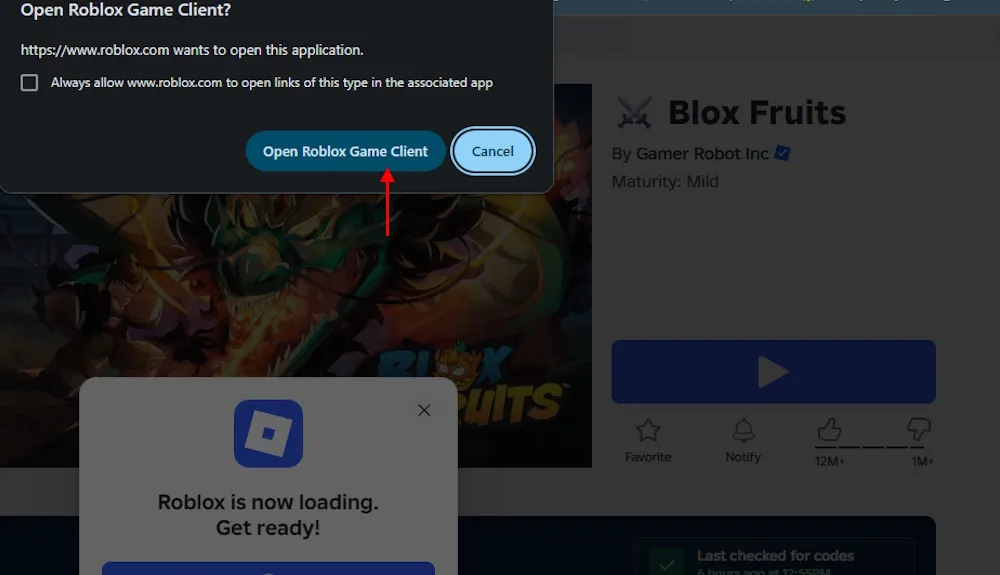 Join private servers links in Blox Fruits
