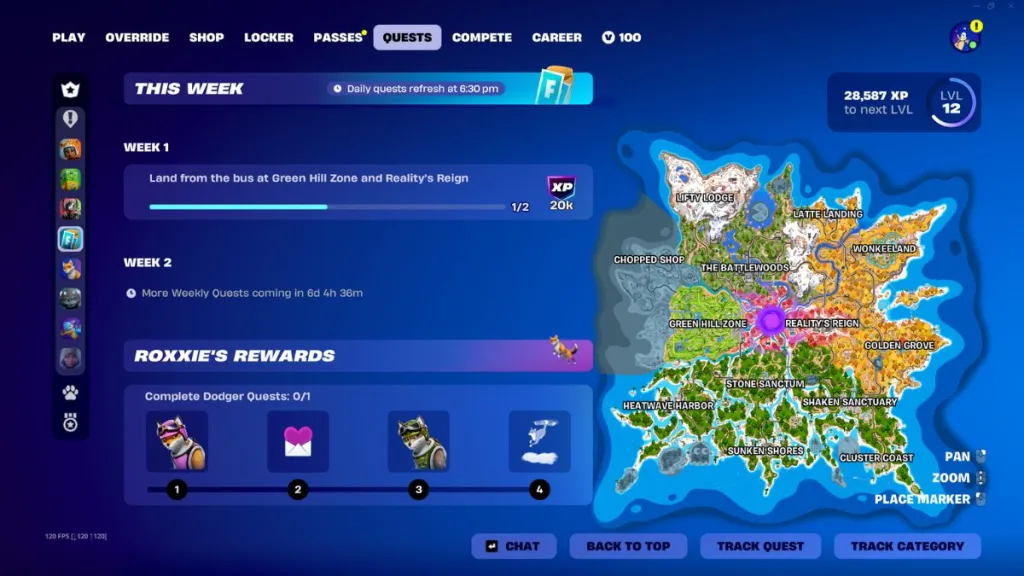 Quests semanales de Fortnite Chapter 7 Season 4
