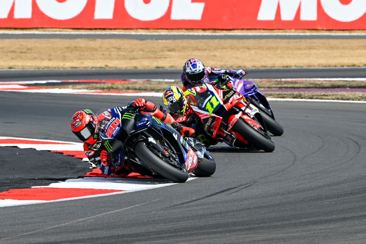 La penalización de Fabio Quartararo l'a fait sortir des points à Silverstone.