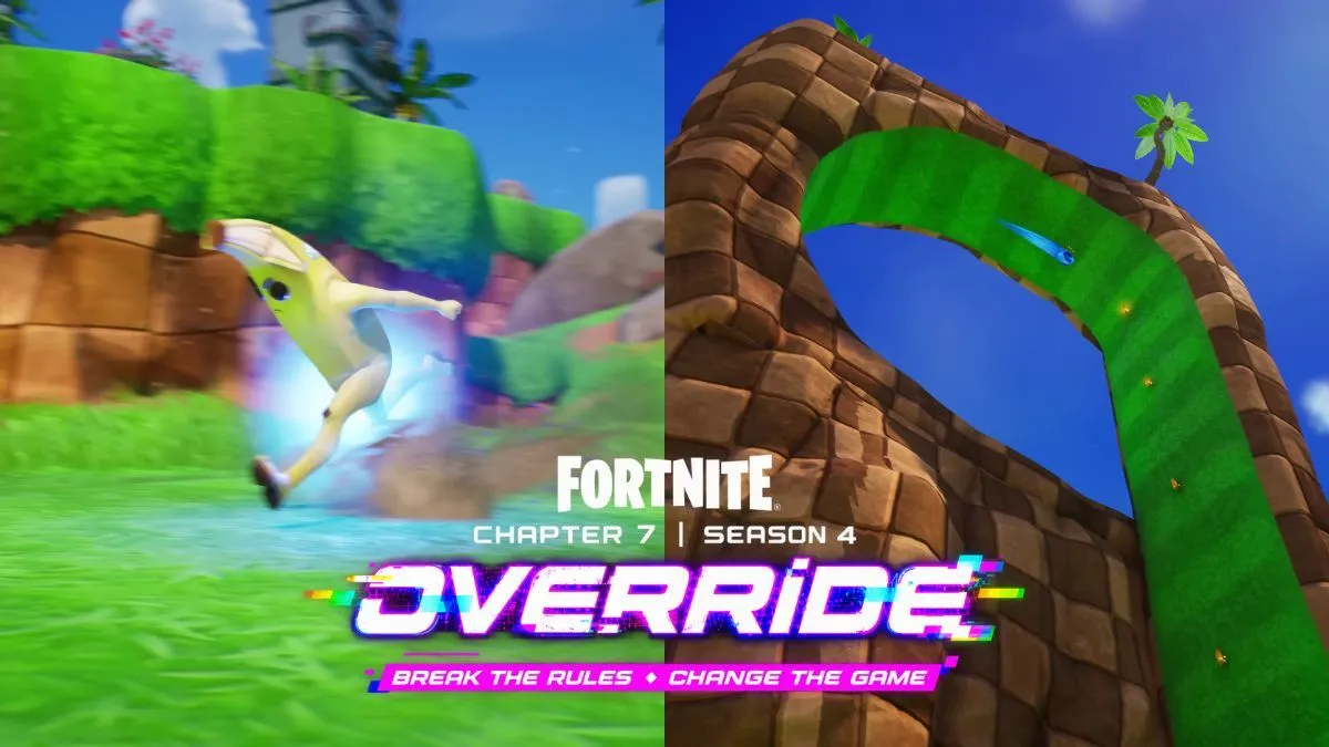 Teaser del crossover Fortnite Sonic
