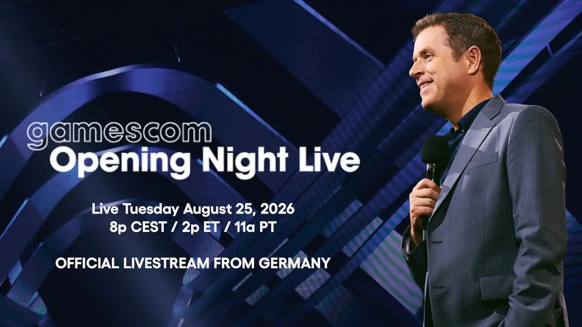 Geoff Keighley en la transmisión de la Gamescom Opening Night Live 2026