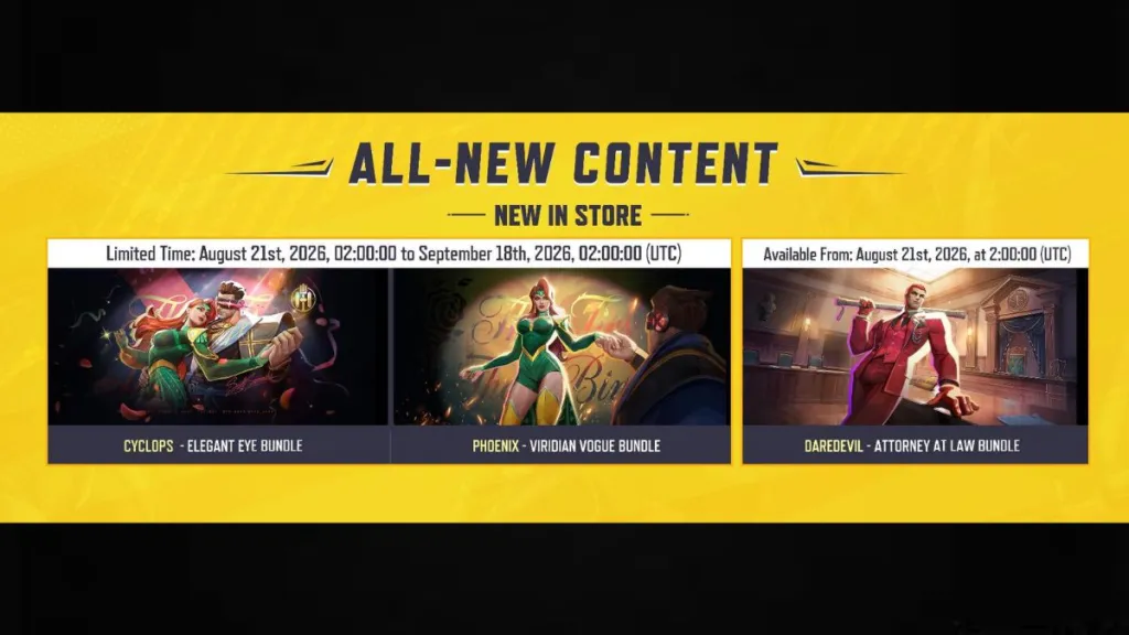 Marvel Rivals August 20 update skin bundles