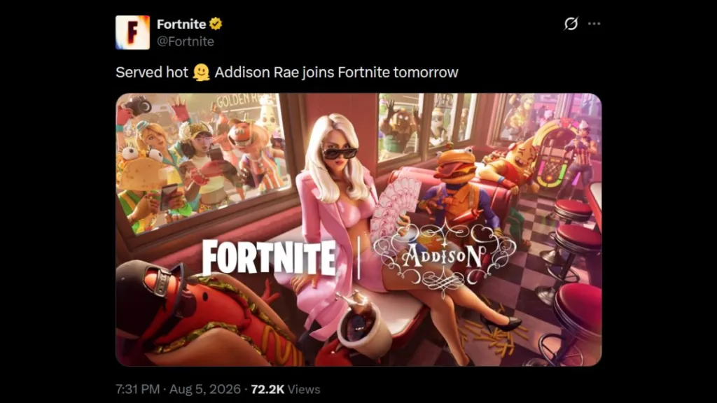 Teaser de la skin Addison Rae