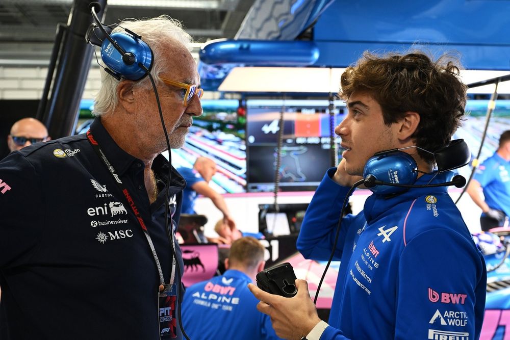 Flavio Briatore aux côtés de Franco Colapinto.